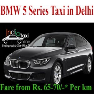 BMW 5 series car rental in Delhi