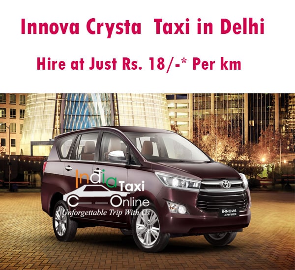 innova crysta on hire in delhi