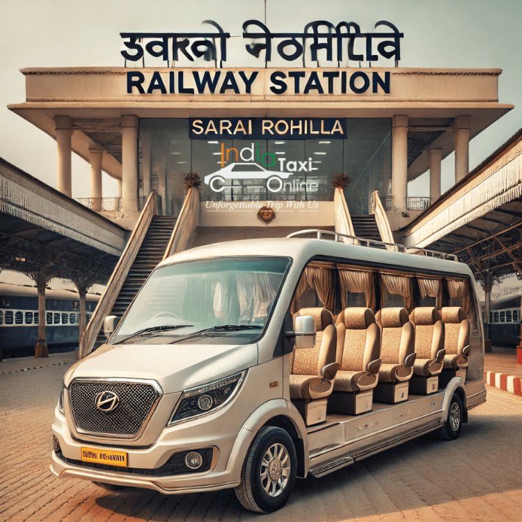 Tempo Traveller on Rent at Sarai Rohilla Railway Station