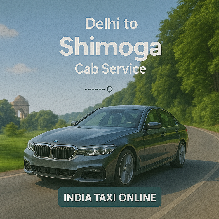 Delhi to Shimoga Cab Service