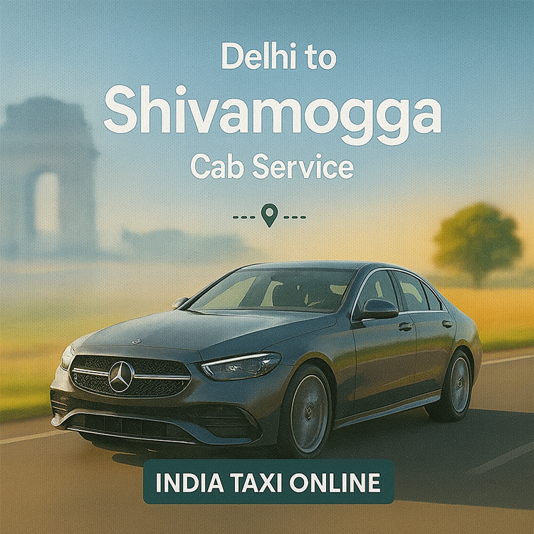 Delhi to Shivamogga Cab Service