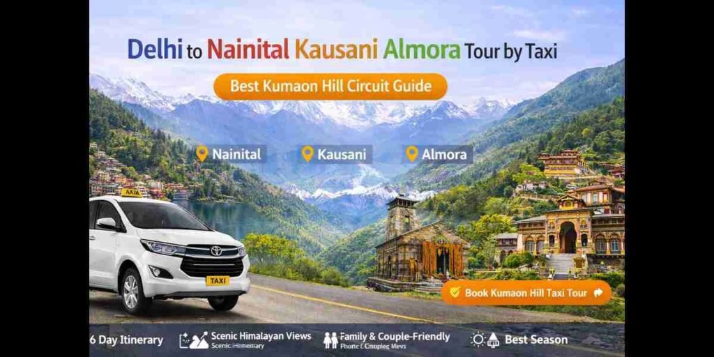 Delhi to Nainital Kausani Almora Tour by Taxi
