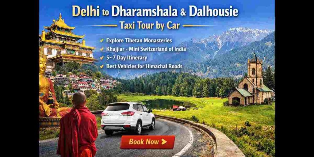 India Taxi Online 20 Delhi to Dharamshala and Dalhousie Tour by Car – Complete Himachal Travel Guide