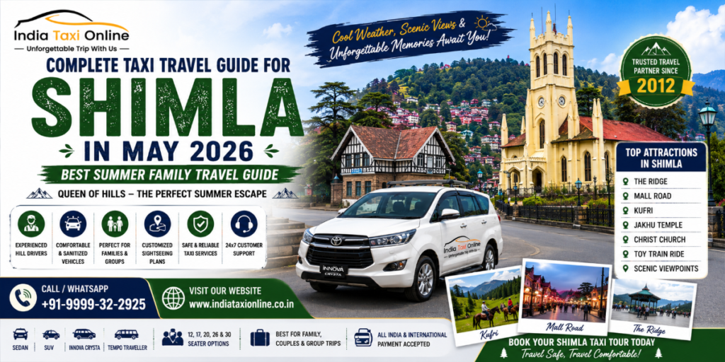 India Taxi Online 1 Complete Shimla Taxi Travel Guide for May 2026