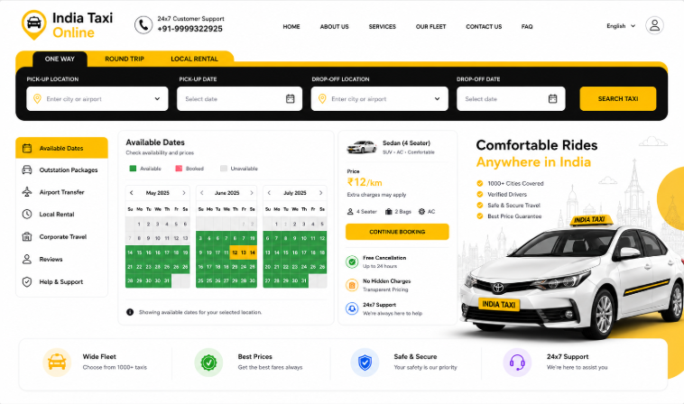 India Taxi Online Home India Taxi Online Home