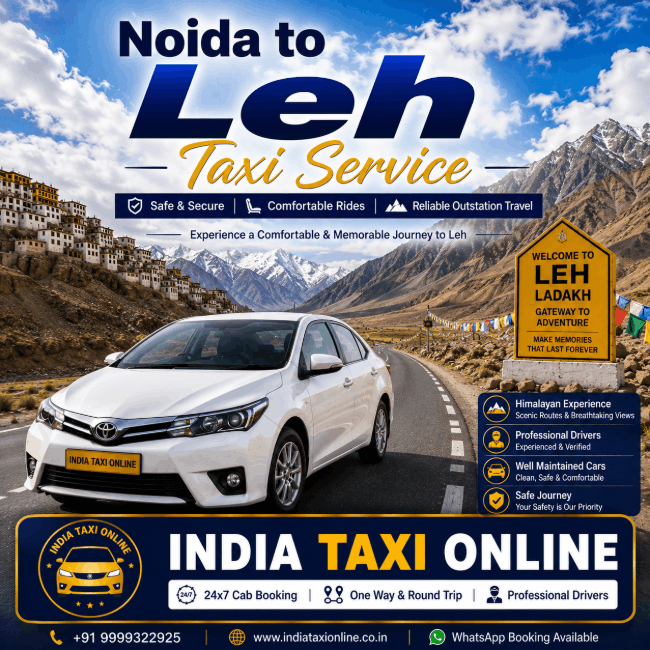 Noida to Leh Taxi
