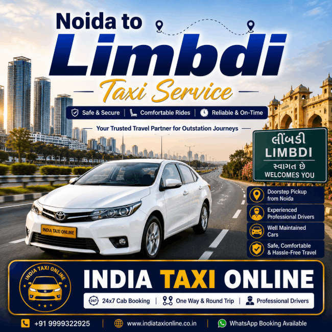 Noida to Limbdi Taxi