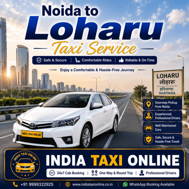 Noida to Loharu Taxi