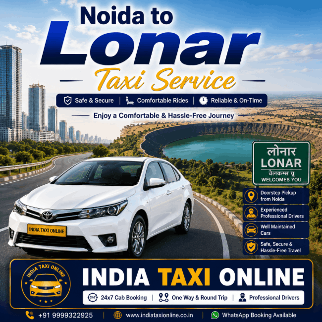 Noida to Lonar Taxi Noida to Lonar Taxi