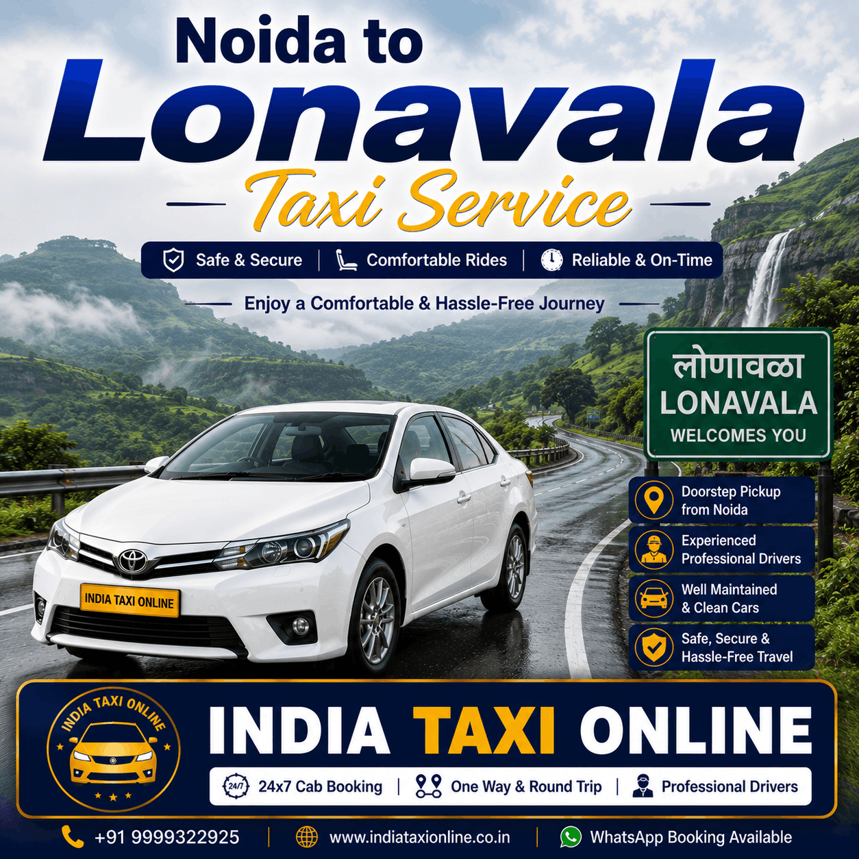 Noida to Lonavala Taxi Noida to Lonavala Taxi