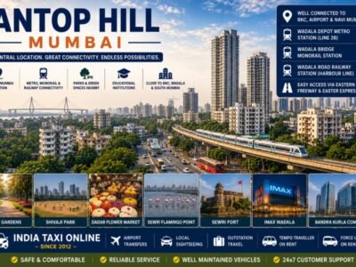 Antop Hill Mumbai Skyline and Central Connectivity Antop Hill Mumbai featuring elevated city views, modern skyline, nearby Wadala, parks and excellent transport connectivity