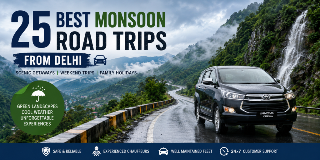 25 Best Monsoon Road Trips from Delhi