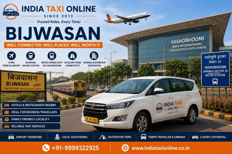 Bijwasan in South West Delhi featuring Yashobhoomi, modern roads and airport connectivity
