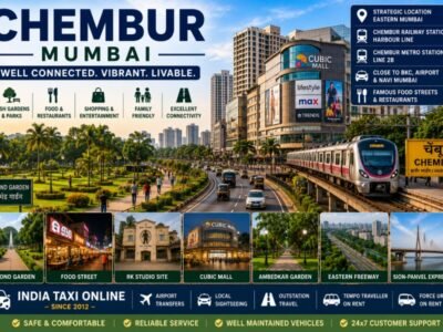 Scenic view of Chembur Mumbai featuring Diamond Garden, modern skyline, shopping centres and vibrant neighbourhoods
