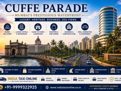 Cuffe Parade is South Mumbai's prestigious waterfront neighbourhood, offering luxury accommodation, business hubs and scenic coastal views.