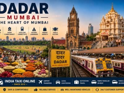 Dadar Mumbai featuring Shivaji Park, Dadar Flower Market, heritage buildings, railway station and vibrant city life