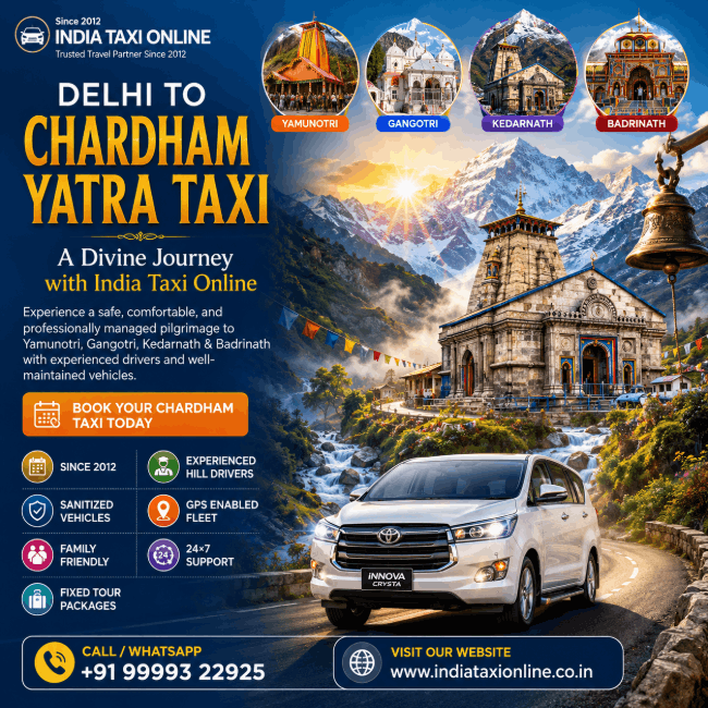 Delhi to Chardham Yatra Taxi