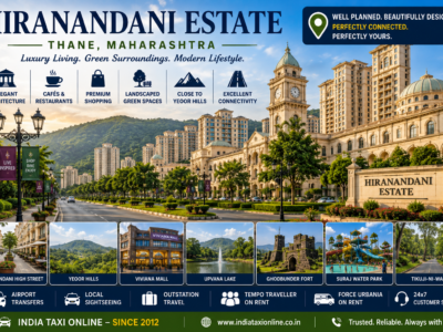 Hiranandani Estate Luxury Township Thane Elegant Hiranandani Estate featuring European-style architecture, landscaped boulevards, cafés and modern skyline