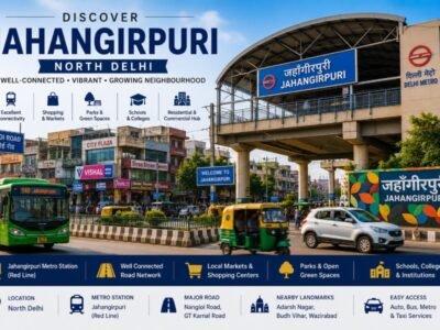 ahangirpuri in North West Delhi featuring Jahangirpuri Metro Station, bustling local markets, GT Karnal Road and vibrant commercial streets