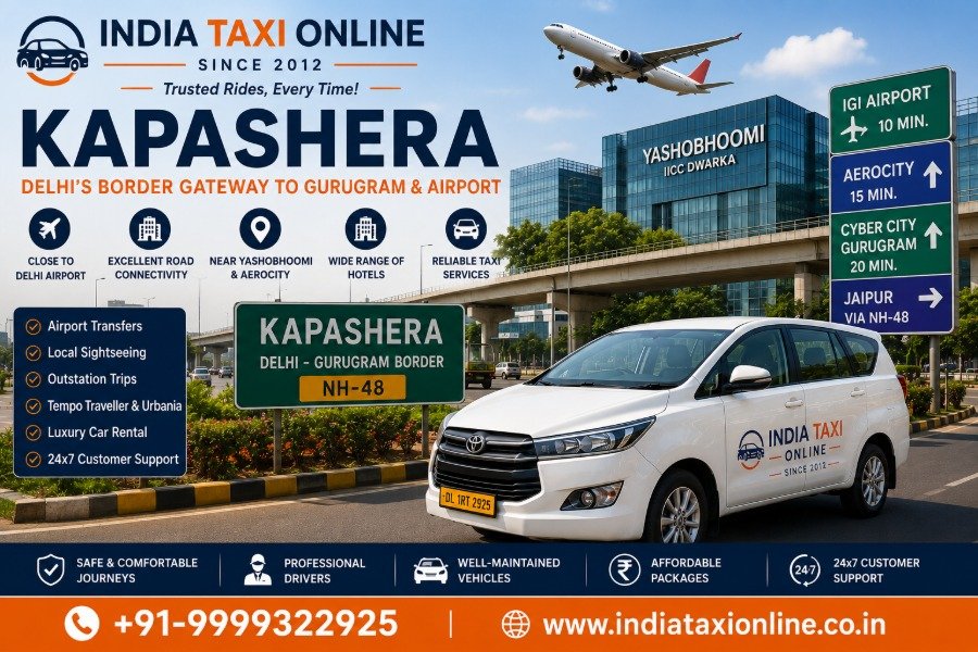 Kapashera in South West Delhi with modern roads, airport connectivity and nearby commercial developments