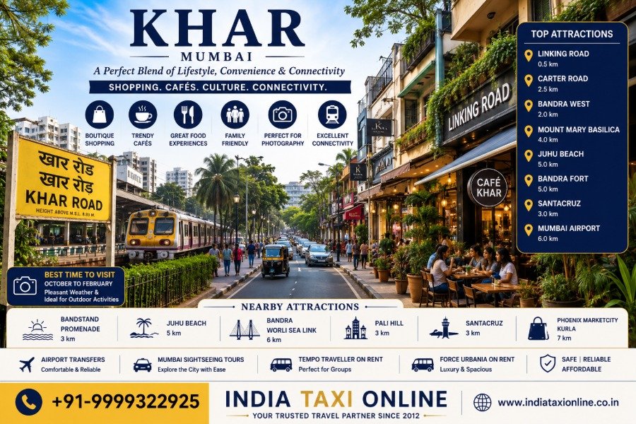 Khar in Mumbai featuring boutique shopping, cafés, modern streets and vibrant suburban lifestyle