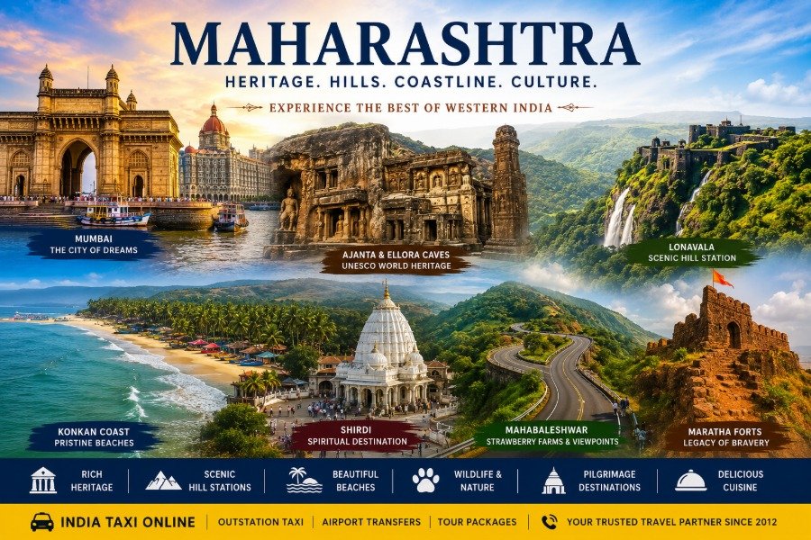 Maharashtra Tourism – Heritage, Hills and Coastline