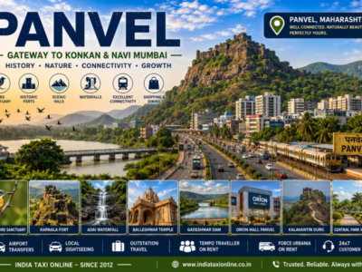 Scenic Panvel featuring Karnala Fort, bird sanctuary, lush hills, waterfalls and modern city skyline