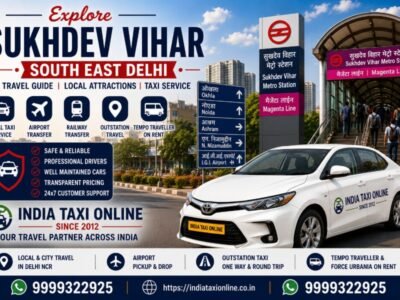 Sukhdev Vihar Travel Guide India Taxi Online Sukhdev Vihar in South East Delhi with Metro connectivity, nearby attractions and reliable taxi services by India Taxi Online.