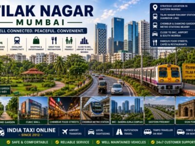 Tilak Nagar Mumbai Parks, Connectivity and Urban Lifestyle Tilak Nagar Mumbai featuring green parks, residential skyline, nearby Chembur attractions and modern transport connectivity
