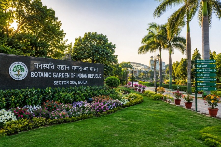 Botanical Garden of Indian Republic in Sector 38A Noida with lush botanical landscapes