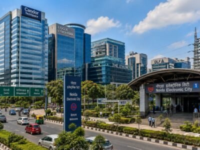 Electronic City Noida Sector 62 with modern IT parks, offices and metro connectivity