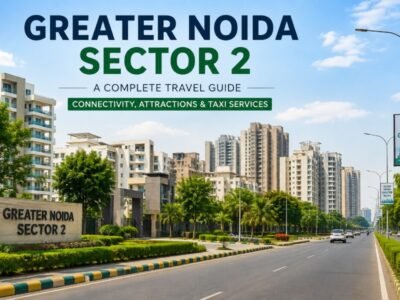 Greater Noida Sector 2 Travel Guide Greater Noida Sector 2 residential area and road connectivity in Uttar Pradesh