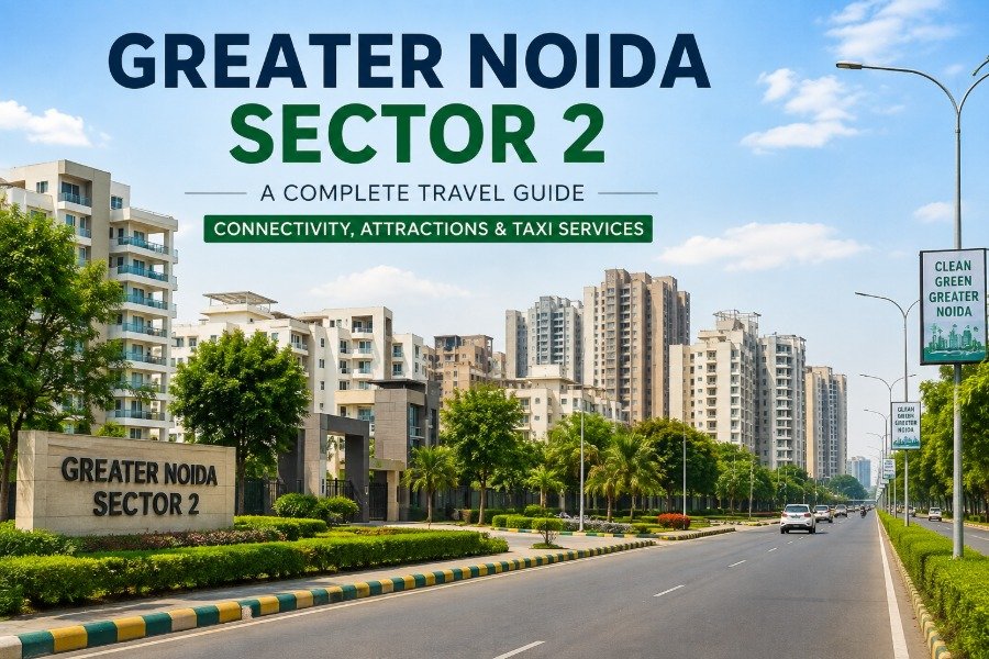 Greater Noida Sector 2 residential area and road connectivity in Uttar Pradesh