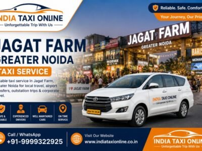 India Taxi Online taxi service at Jagat Farm Market Greater Noida