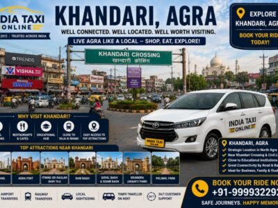 Khandari Agra locality with India Taxi Online taxi service