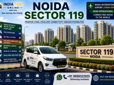 Noida Sector 119 Premium Residential Community Modern high-rise residential apartments, landscaped roads and urban infrastructure in Noida Sector 119 with connectivity to Noida International Airport