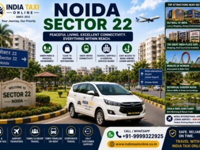 Noida Sector 22 Residential Area & Parks Green parks, residential streets and modern neighbourhood in Noida Sector 22 with convenient access to Noida International Airport