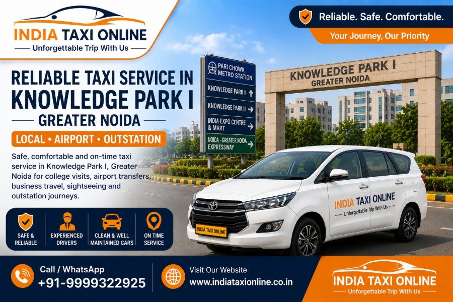 India Taxi Online taxi service in Knowledge Park I Greater Noida