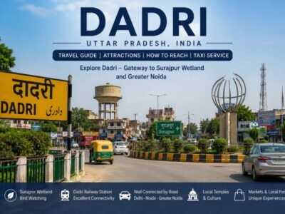 Dadri Uttar Pradesh town and surrounding landscape near Greater Noida