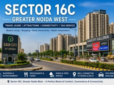 Sector 16C Greater Noida West Travel Guide Sector 16C Greater Noida West residential and commercial area with modern roads and city development
