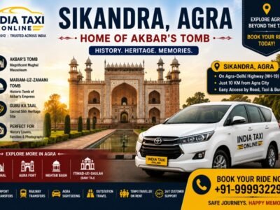 Sikandra Agra Taxi Service & Travel Guide Akbar's Tomb Sikandra Agra with India Taxi Online taxi