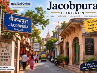 Jacobpura Gurgaon – Historic Old City Streets Traditional street and older homes in Jacobpura, Old Gurgaon, Haryana