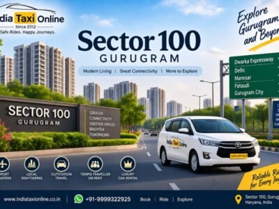 Sector 100 Gurugram with modern residential development, landscaped roads and Dwarka Expressway connectivity