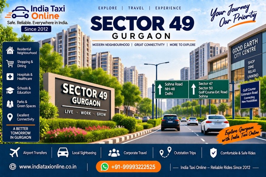Sector 49 Gurgaon residential neighbourhood near Sohna Road and Golf Course Extension Road