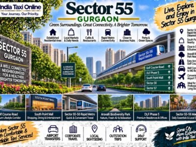 Sector 55 Gurgaon – Golf Course Road & Rapid Metro Guide Sector 55 Gurgaon with Golf Course Road, Rapid Metro, residential communities and green surroundings
