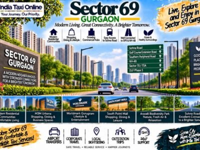 Sector 69 Gurgaon with modern residential towers, Sohna Road connectivity, contemporary buildings and green surroundings