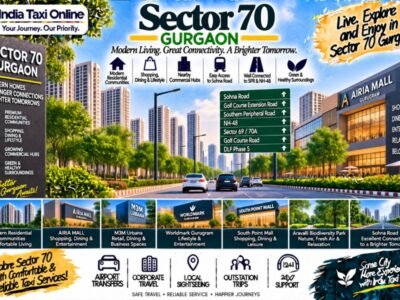 Sector 70 Gurgaon – Sohna Road & Travel Guide Sector 70 Gurgaon with modern residential towers, Sohna Road connectivity, contemporary buildings and green surroundings
