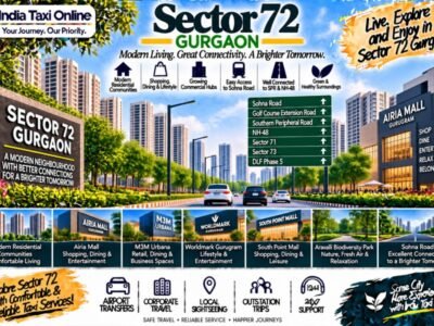 Sector 72 Gurgaon – Sohna Road & Travel Guide Sector 72 Gurgaon with modern residential towers, Sohna Road connectivity, contemporary buildings and green surroundings