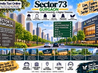 Sector 73 Gurgaon with modern residential towers, Sohna Road connectivity, contemporary buildings and green surroundings
