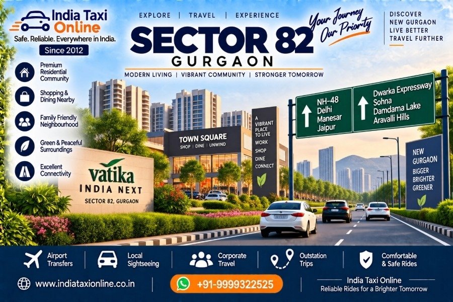 Sector 82 Gurgaon modern residential locality near NH-48 and Vatika India Next